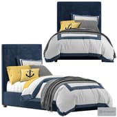 Raleigh Upholstered Square Bed & Headboard