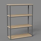 cologne loft-style shelving