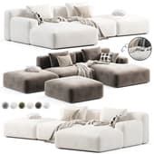 Marino Suedette Sectional Sofa by Acanva