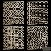 set of square decorative panels 19