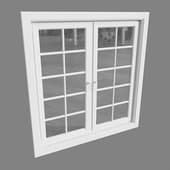 white window block in the style of english classics