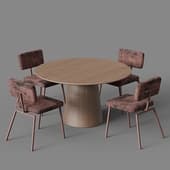 volan veneer+krab dining group from mano factory 2