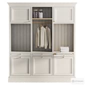 Bathroom cabinet with niches for washing machine and dryer