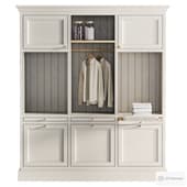 bathroom cabinet with niches for washing machine and dryer