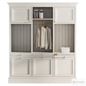 bathroom cabinet with niches for washing machine and dryer