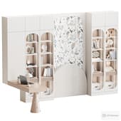 wardrobe rack with a workplace for a children's room 15