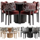 NIKKO Dining Chair and Mon round dining table