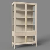 primo showcase with glass facades and 2 drawers loft-concept 2
