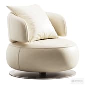 Vermont Cream Leather Armchair