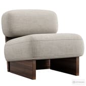 Armchair With Beige Fabric by De la Villa Studio