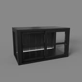large low cabinet with led backlight, art. 330 led, 700x407nx390, black
