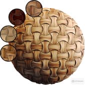 Wooden 3D Panel 03 MNOP | PBR | 4K