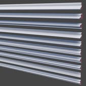 set of decorative wall moldings 140-149