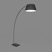 chop floor lamp black