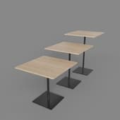 tei 80x80 bar table, height - 75, 90 and 110 cm