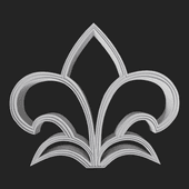 fleur-de-lis stylized