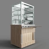thermal (static) showcase with distribution doors (3 shelves) rh20 a capital