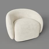 malu chair (eco-suede ivory)