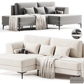 corner sofa edwin velvet grey by divan.ru