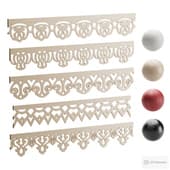 decorative panels-platbands russian ornament 7