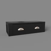 small shelf with drawer, art. 317, 700x204nx310, black