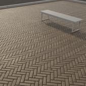 herringbone paving slabs
